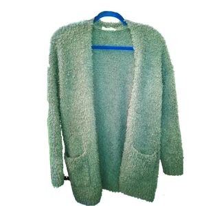 Pink Republic teddy open front sweater! Sz L